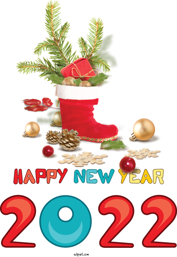 Free Holidays Christmas Day New Year Christmas Tree For New Year 2022 Clipart Transparent Background