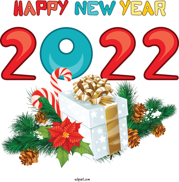 Free Holidays Christmas Day Christmas Gift Gift For New Year 2022 Clipart Transparent Background
