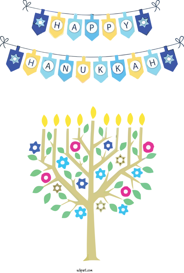 Free Holidays Hanukkah Hebrew Calendar Tu B'Shevat For Hanukkah Clipart Transparent Background