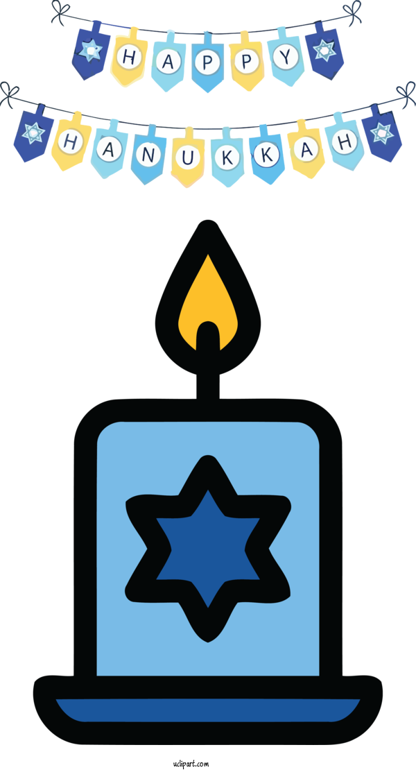 Free Holidays Logo  Design For Hanukkah Clipart Transparent Background