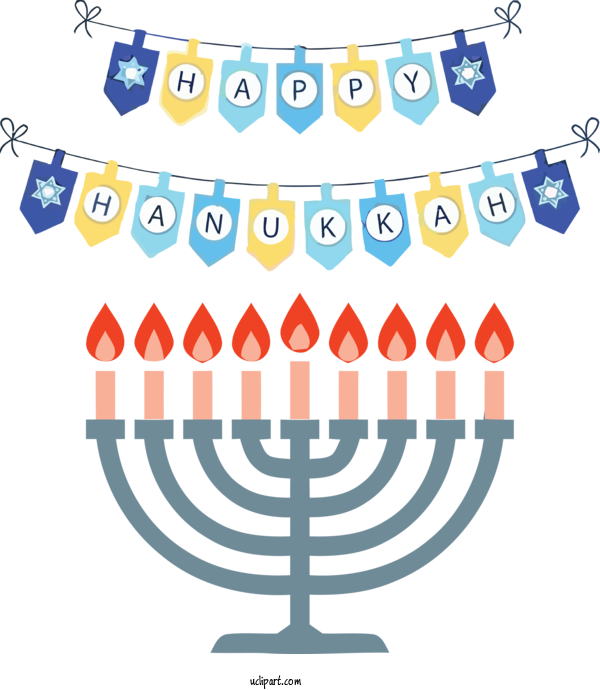 Free Holidays Hanukkah Logo Temple Menorah For Hanukkah Clipart Transparent Background