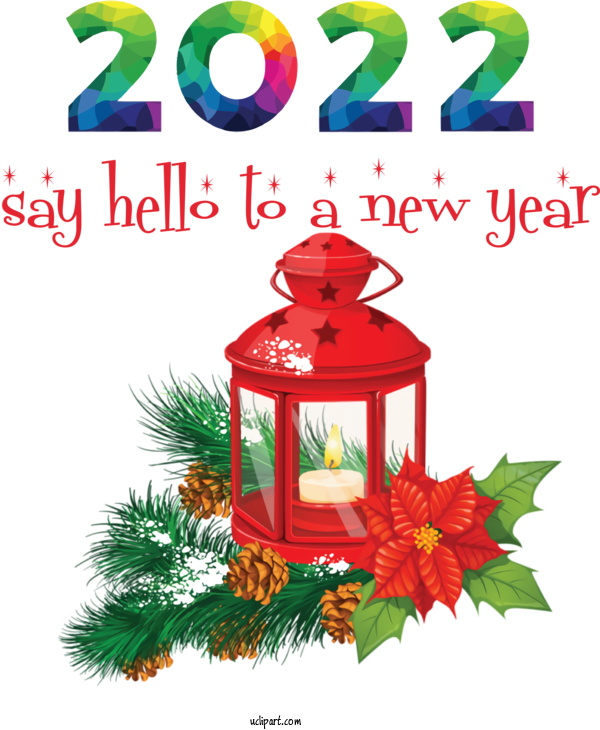 Free Holidays Christmas Day Lantern Paper Lantern For New Year 2022 Clipart Transparent Background