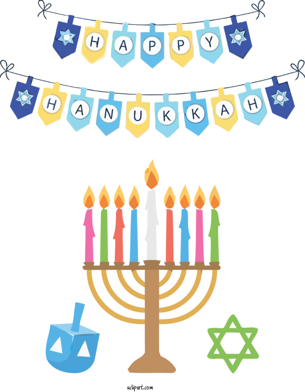 Free Holidays Hanukkah Hanukkah Menorah Holiday For Hanukkah Clipart Transparent Background