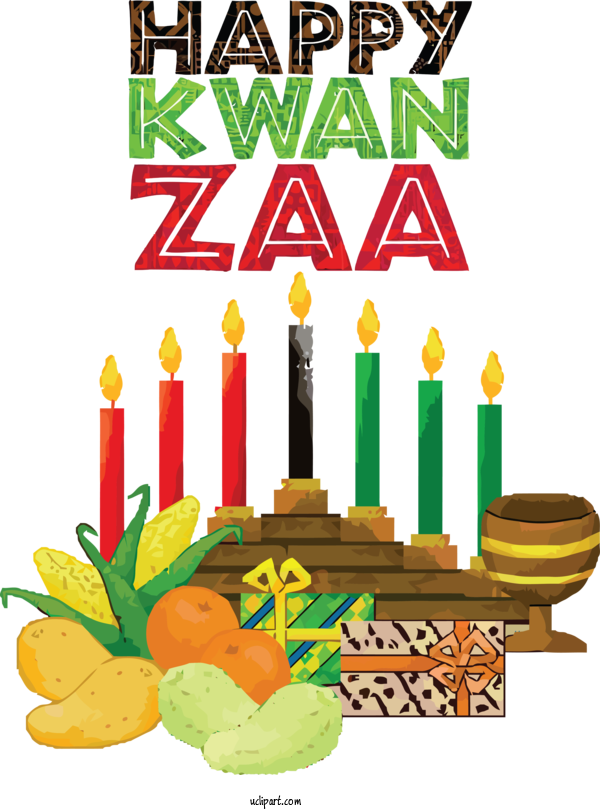 Free Holidays Kwanzaa Christmas Day Christmas Card For Kwanzaa Clipart Transparent Background