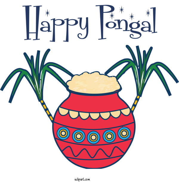 Free Holidays Pongal Drawing Cartoon For Pongal Clipart Transparent Background