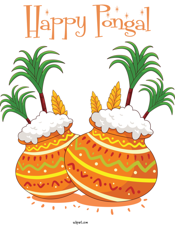 Free Holidays Pongal Festival South India For Pongal Clipart Transparent Background