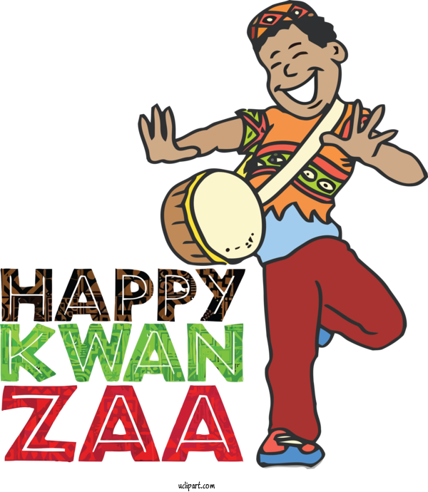 Free Holidays Hand Drum Cartoon Logo For Kwanzaa Clipart Transparent Background