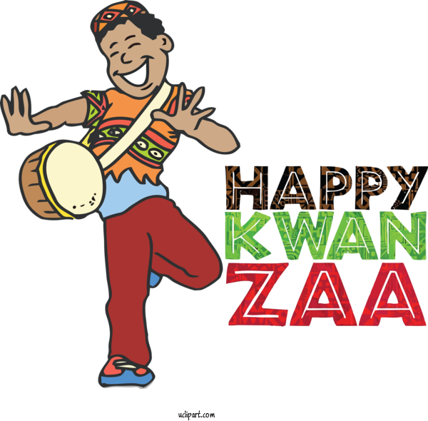 Free Holidays Cartoon Logo Line For Kwanzaa Clipart Transparent Background