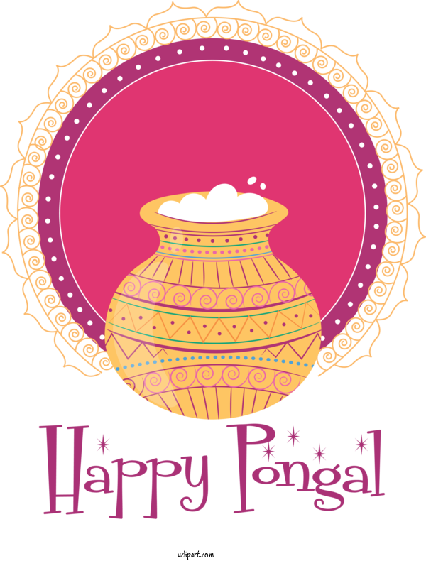 Free Holidays Pongal Makar Sankranti Thanksgiving For Pongal Clipart Transparent Background