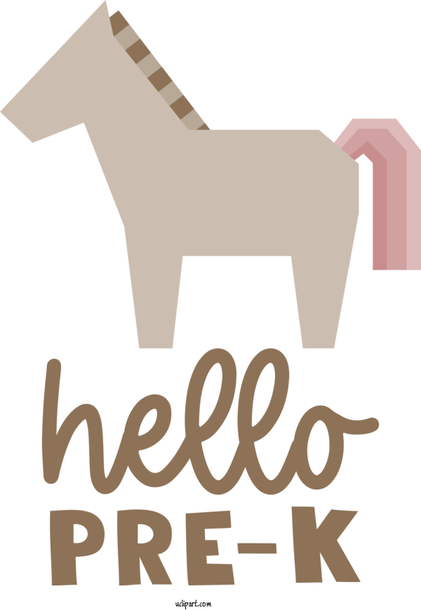 Free School Horse Logo Design For Kindergarten Clipart Transparent Background