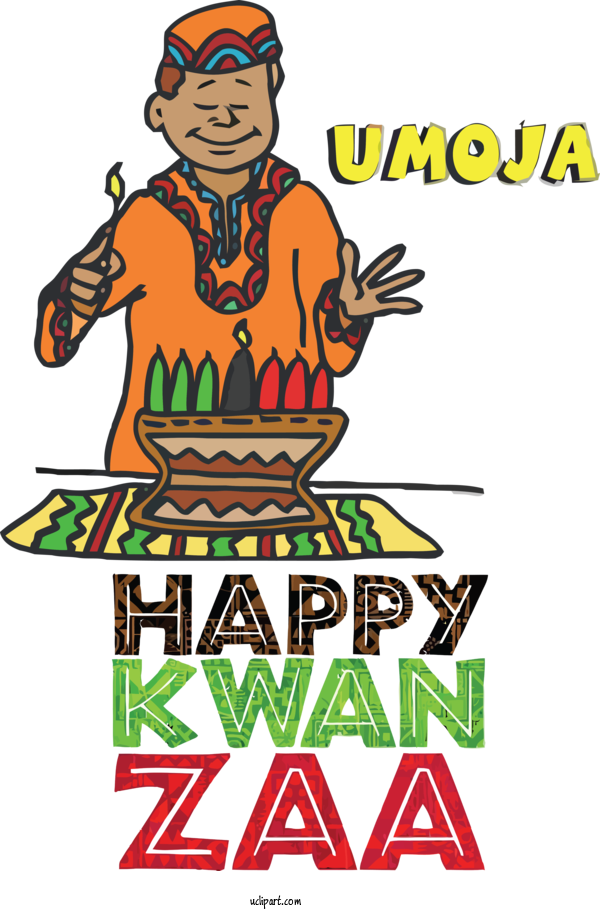 Free Holidays Kwanzaa Greeting Card Christmas Day For Kwanzaa Clipart Transparent Background