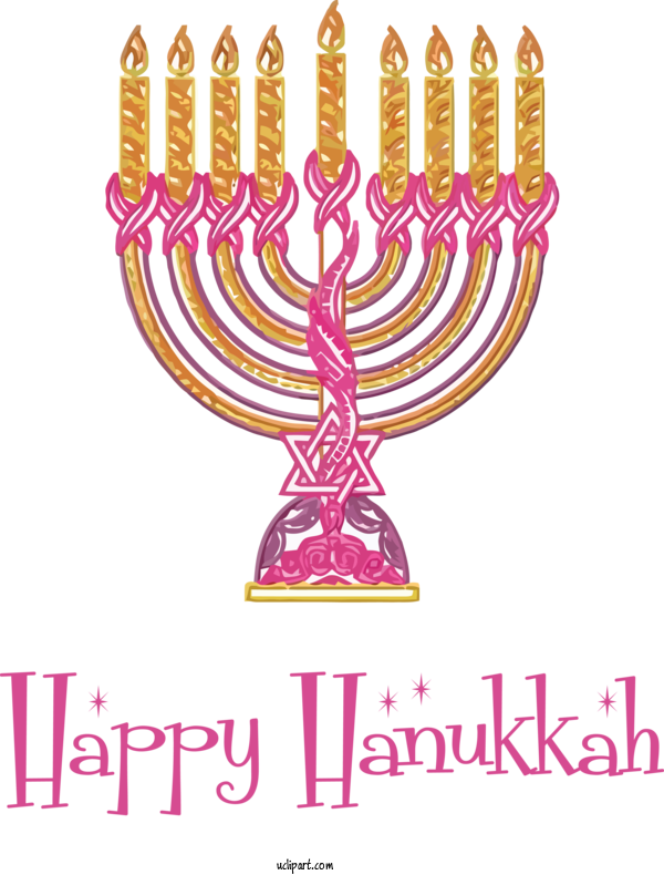 Free Holidays Candlestick Candle Candle Holder For Hanukkah Clipart Transparent Background