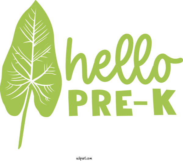 Free School Logo Leaf Flower For Kindergarten Clipart Transparent Background