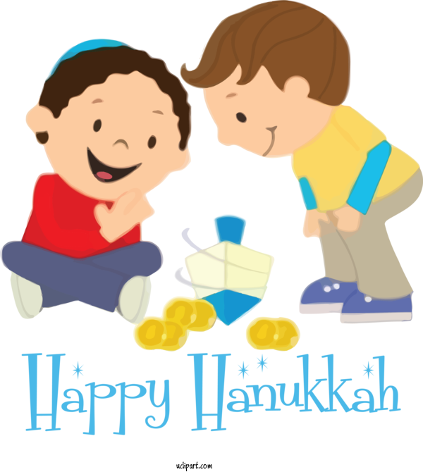 Free Holidays Jewish Holiday Hanukkah Dreidel For Hanukkah Clipart Transparent Background