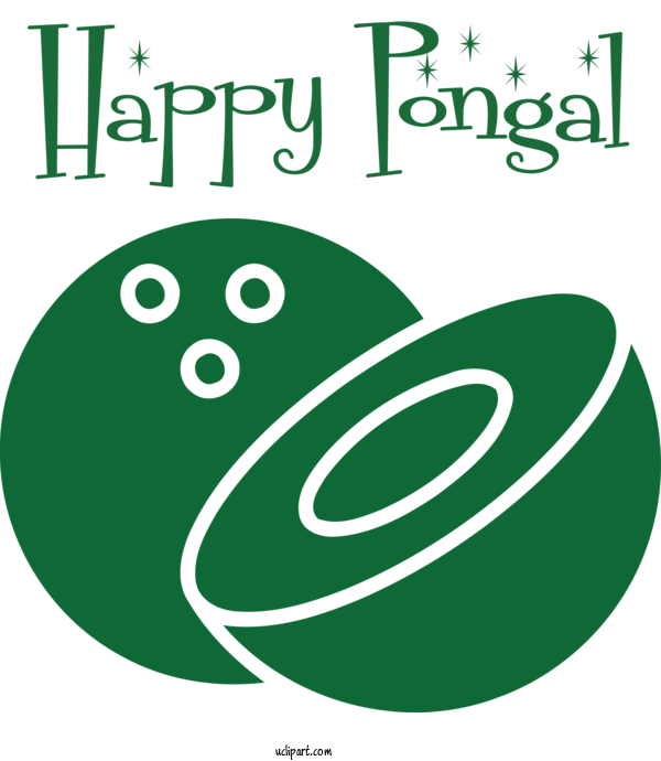 Free Holidays Logo Symbol Text For Pongal Clipart Transparent Background