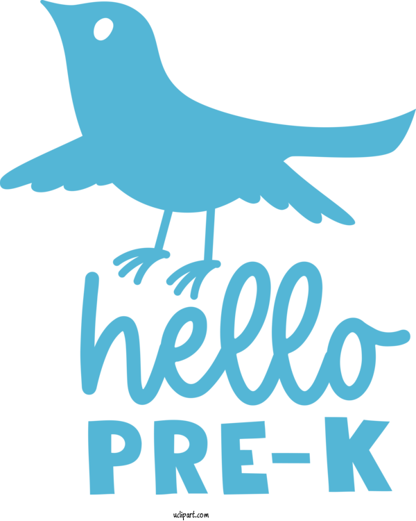 Free School Birds Logo Beak For Kindergarten Clipart Transparent Background
