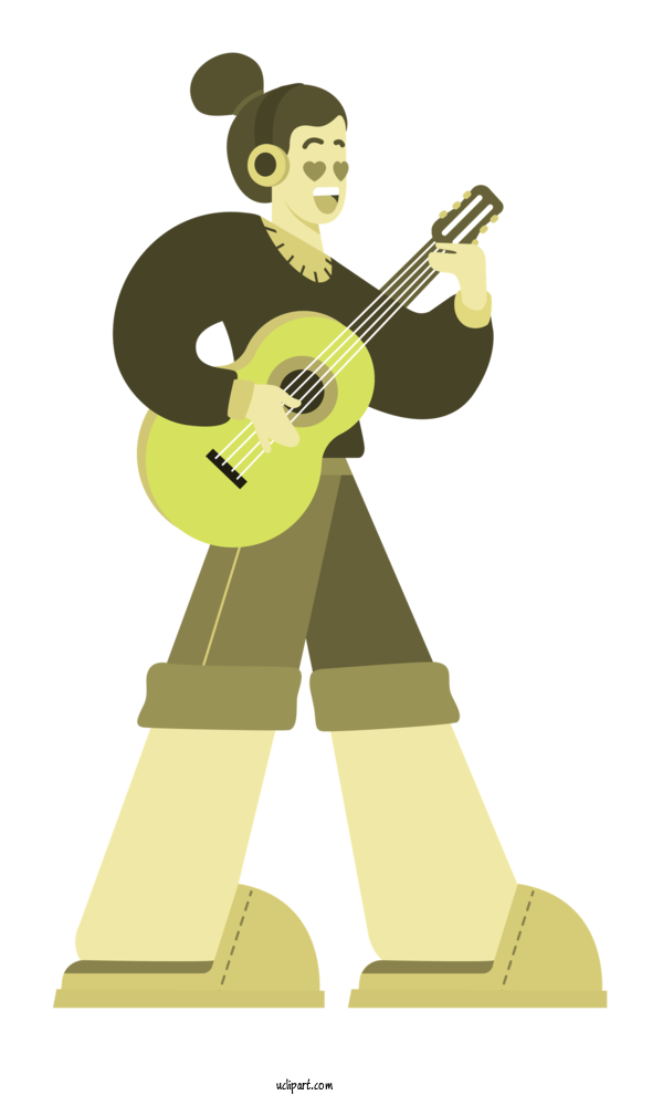 Free Life Guitar String Instrument Brass Instrument For Music Clipart Transparent Background
