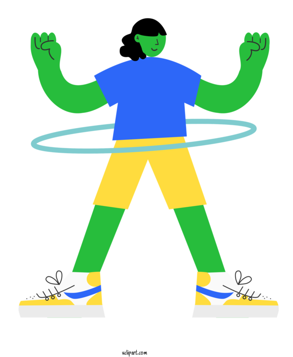 Free Sports Sports Equipment Cartoon Green For Hoops Clipart Transparent Background