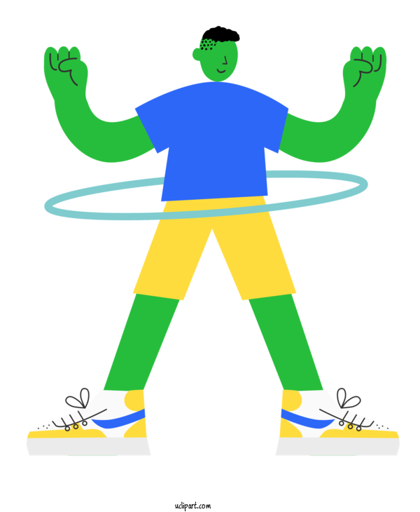 Free Sports Cartoon Green Shoe For Hoops Clipart Transparent Background