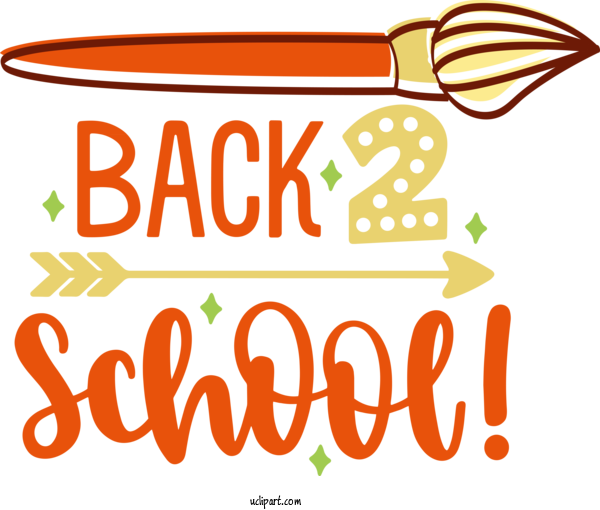 Free School Logo Commodity Design For Back To School Clipart Transparent Background