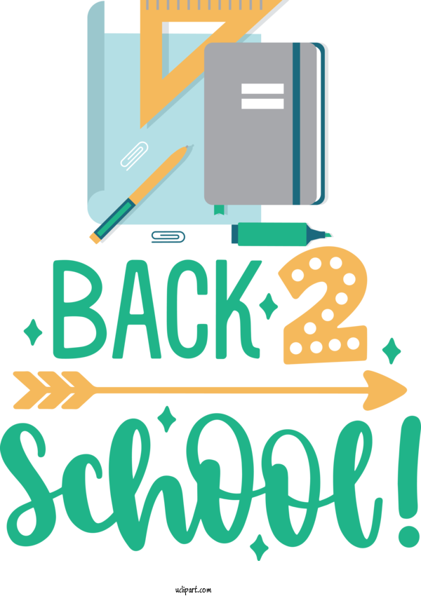 Free School Logo Design Yellow For Back To School Clipart Transparent Background