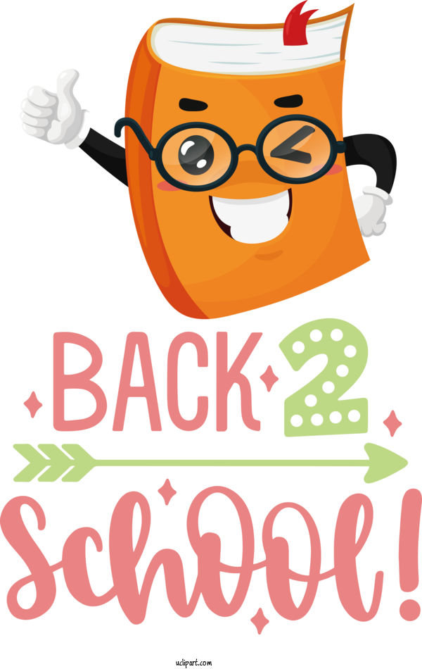 Free School Logo Smiley Line For Back To School Clipart Transparent Background