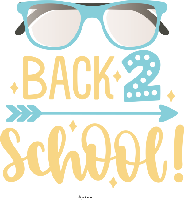 Free School Sunglasses Glasses Logo For Back To School Clipart Transparent Background