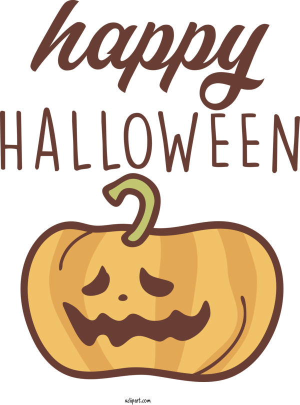 Free Holidays Cartoon Logo Commodity For Halloween Clipart Transparent Background