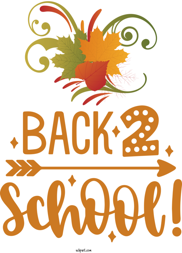 Free School Logo Floral Design Design For Back To School Clipart Transparent Background