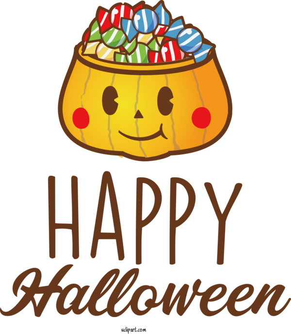 Free Holidays Logo Smiley Icon For Halloween Clipart Transparent Background