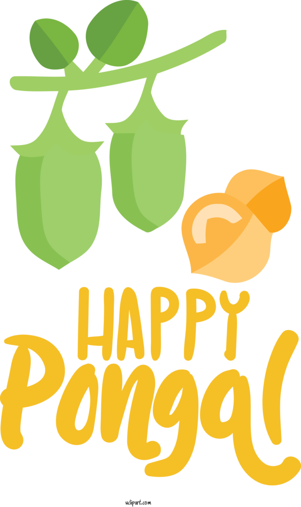 Free Holidays Logo Leaf Plant Stem For Pongal Clipart Transparent Background
