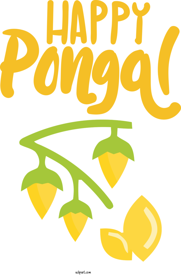 Free Holidays Logo Produce Leaf For Pongal Clipart Transparent Background