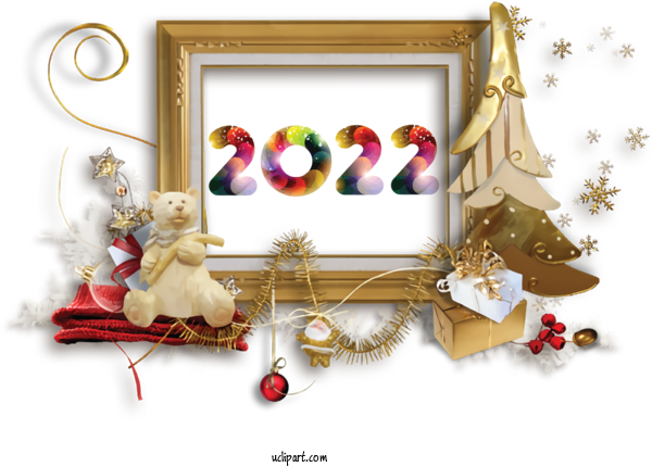 Free Holidays Christmas Day Christmas Tree Picture Frame For New Year 2022 Clipart Transparent Background