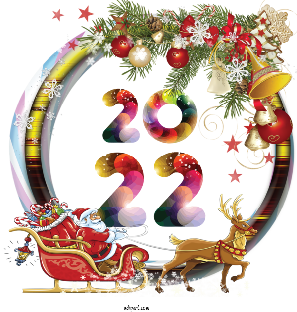 Free Holidays Christmas Day Design Transparency For New Year 2022 Clipart Transparent Background