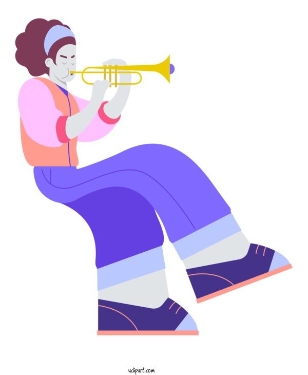 Free Music Architecture Cartoon Trumpet For Trumpet Clipart Transparent Background
