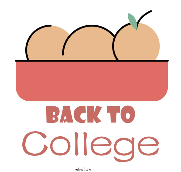 Free School Logo Line Produce For Back To College Clipart Transparent Background