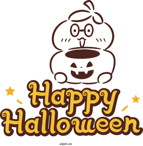 Free Holidays Logo Cartoon Recreation For Halloween Clipart Transparent Background