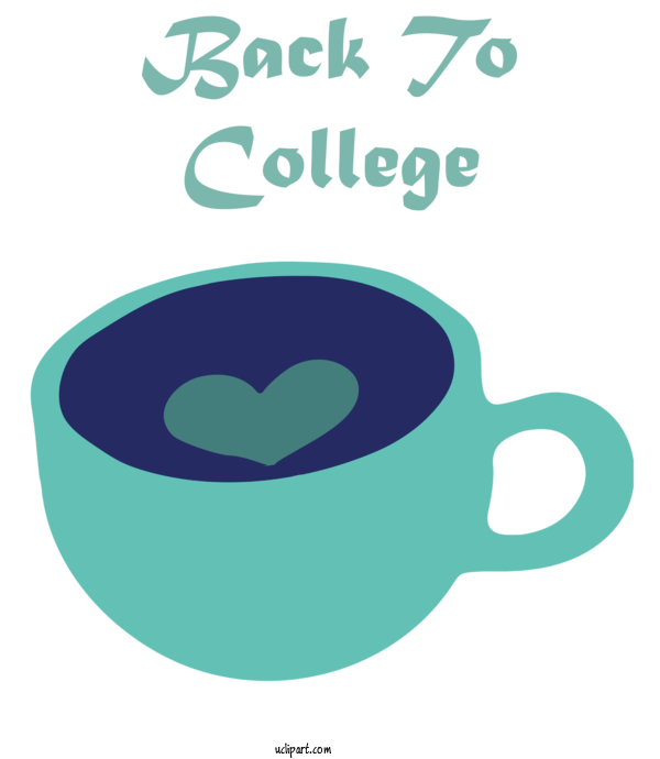 Free School Logo Coffee Cup Mug For Back To College Clipart Transparent Background