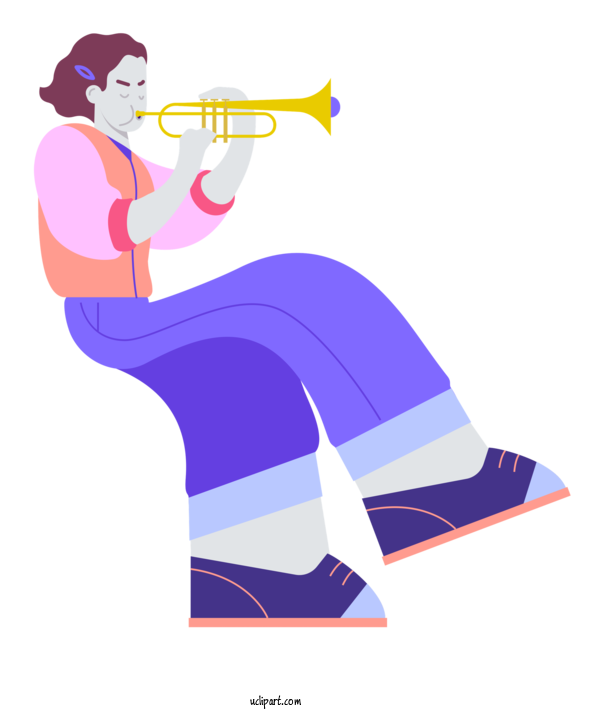 Free Music Architecture Cartoon Drawing For Trumpet Clipart Transparent Background