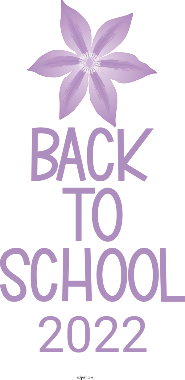 Free School Logo Floral Design Font For Back To School Clipart Transparent Background