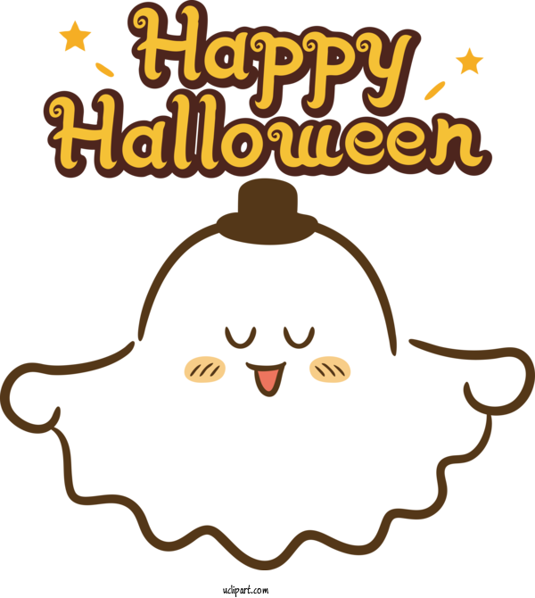 Free Holidays Cartoon Happiness Behavior For Halloween Clipart Transparent Background