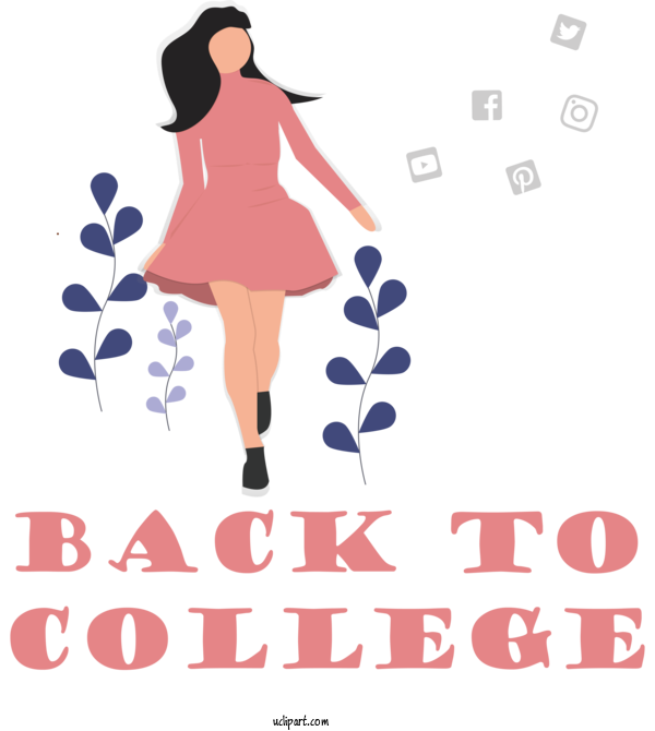Free School Social Media Cartoon Drawing For Back To College Clipart Transparent Background