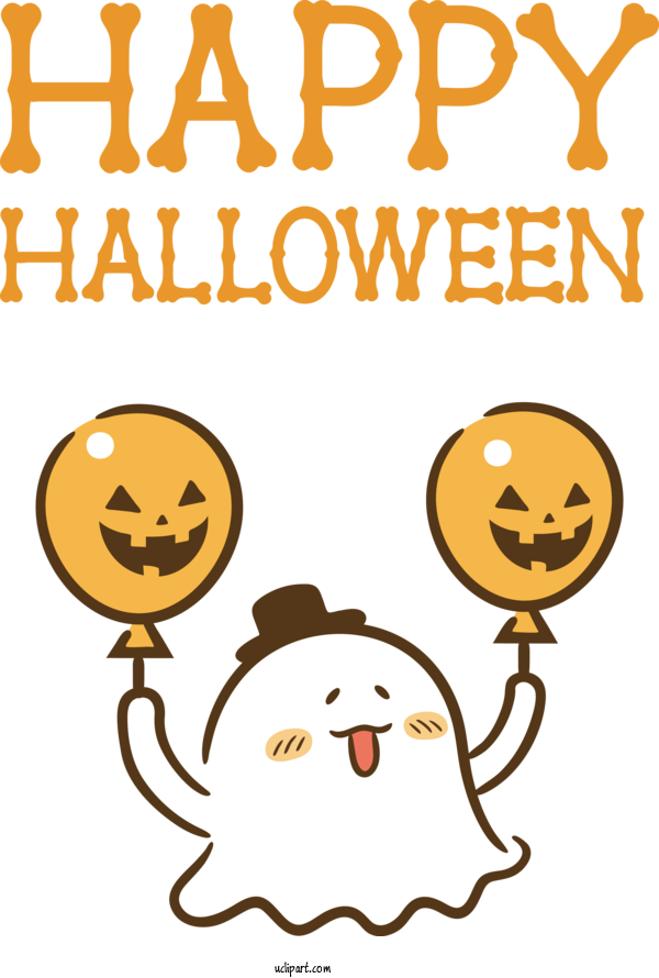 Free Holidays Smiley Emoticon Happiness For Halloween Clipart Transparent Background