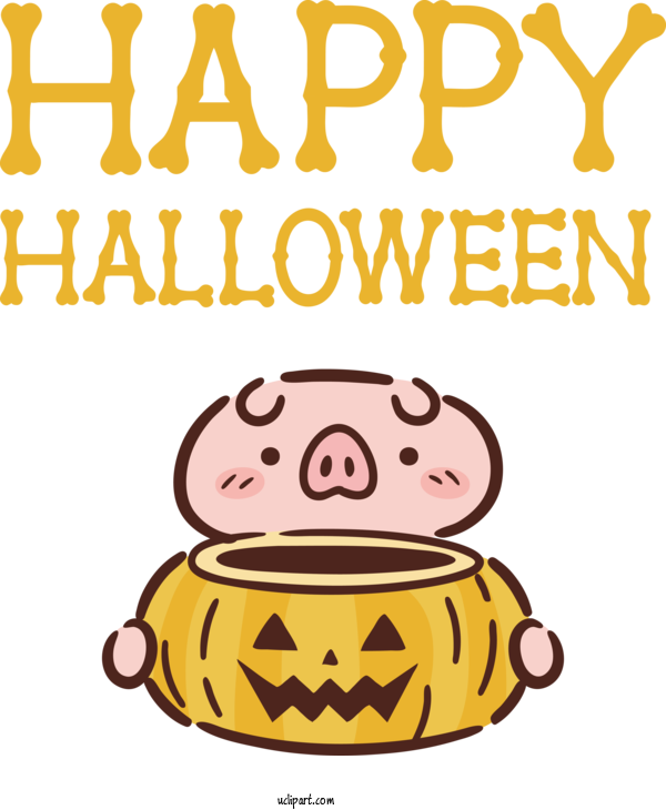 Free Holidays Smiley Cartoon Emoticon For Halloween Clipart Transparent Background