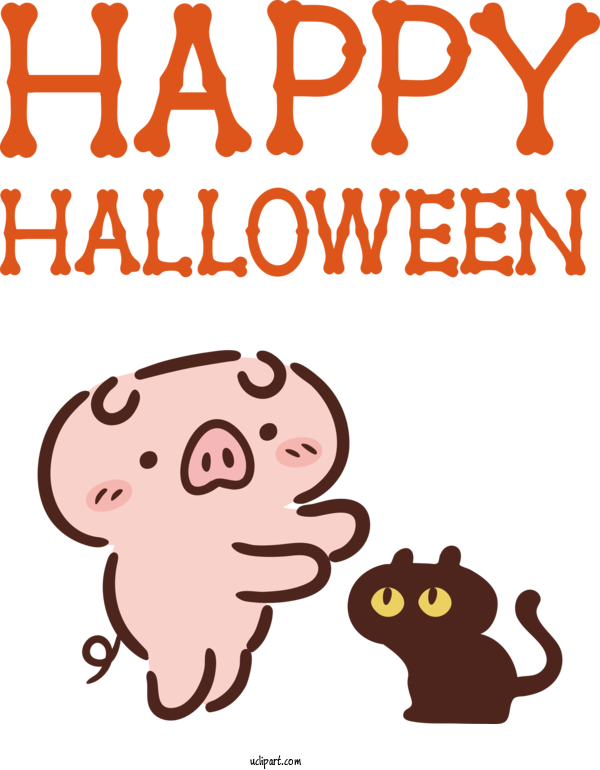 Free Holidays Snout Dog Cartoon For Halloween Clipart Transparent Background