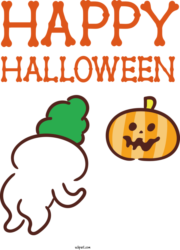 Free Holidays Behavior Text For Halloween Clipart Transparent Background