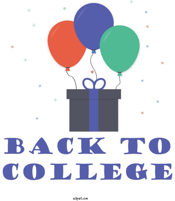 Free School Logo Balloon Design For Back To College Clipart Transparent Background
