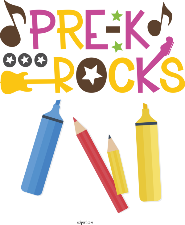 Free Back To School Design Yellow Line For Hello Pre School Clipart Transparent Background