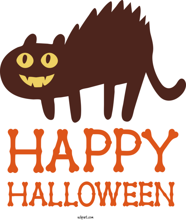Free Holidays Cat Cartoon Snout For Halloween Clipart Transparent Background