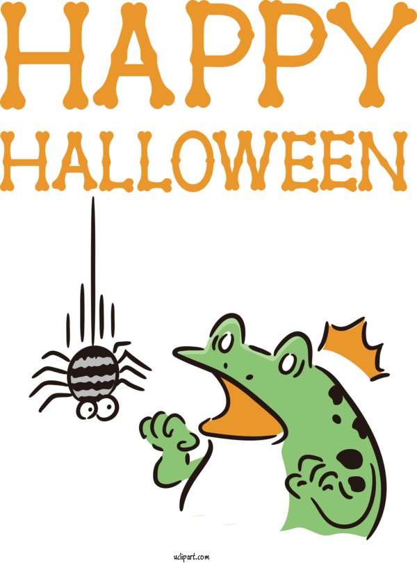 Free Holidays Birds Duck Toad For Halloween Clipart Transparent Background